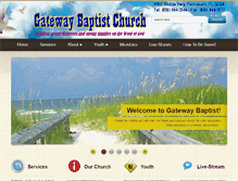 Tablet Screenshot of gateway-baptist.net